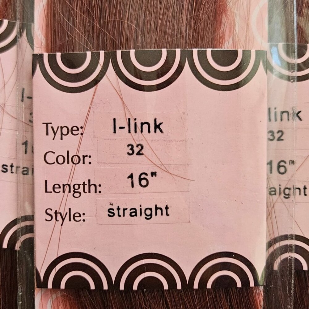 Donna Bella Milan I- link ,16" straight, color 32